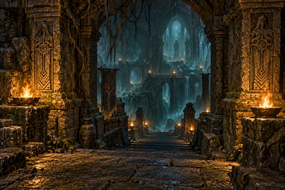 Original dungeon gateway illustration